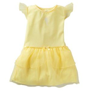 NEW Carter's Girls Yellow Tulle Star Magic Wand Nightgown 12 14 XL NWT